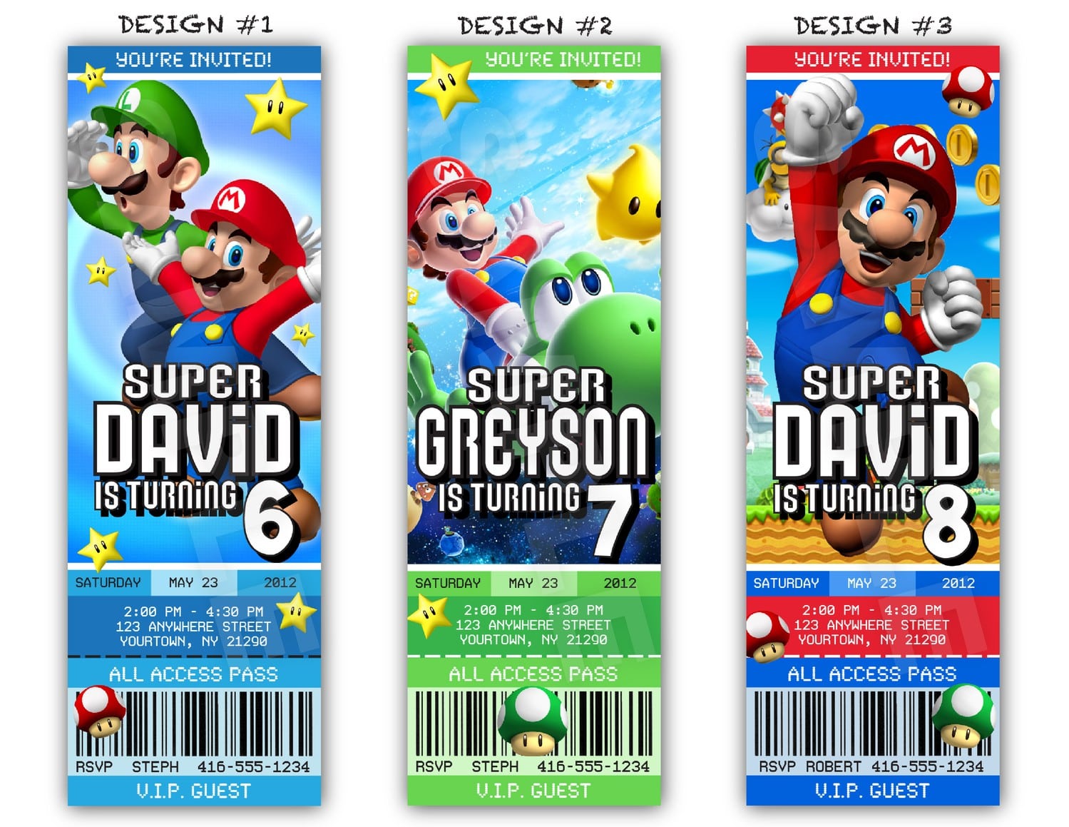 Mario Party Invitations â Gangcraft Net